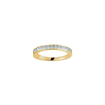 Alliance en or jaune et diamant