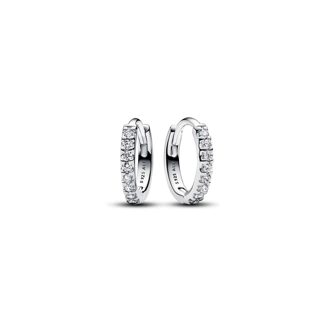 Boucles d'oreilles Pandora Enveloppantes Scintillantes en argent