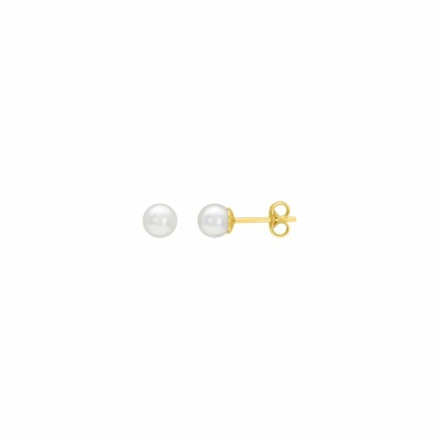 Boucles d'oreilles clous en or, 5mm