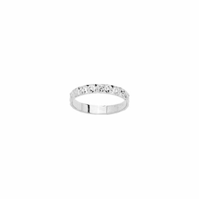 Alliance en or blanc, 3mm