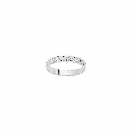 Alliance en or blanc, 3mm