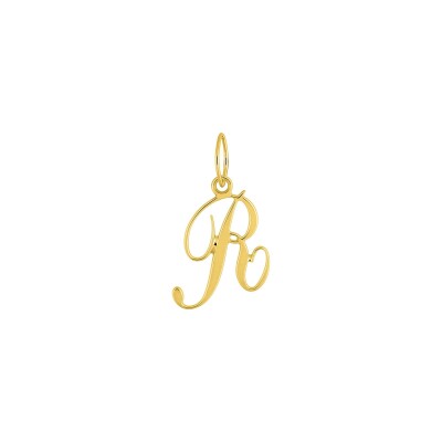 Pendentif initiale lettre R en or jaune