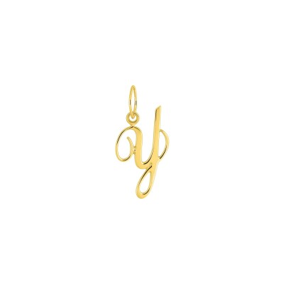 Pendentif initiale lettre Y en or jaune
