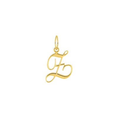Pendentif initiale lettre Z en or jaune