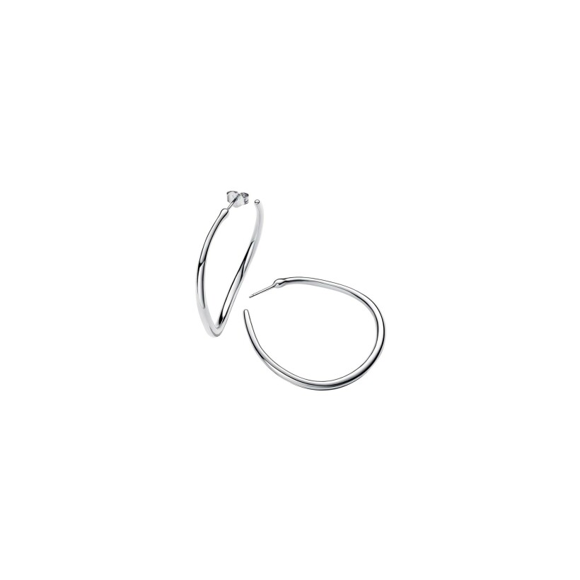 Boucles d'oreilles Pandora Ouvertes De Forme Organique en argent