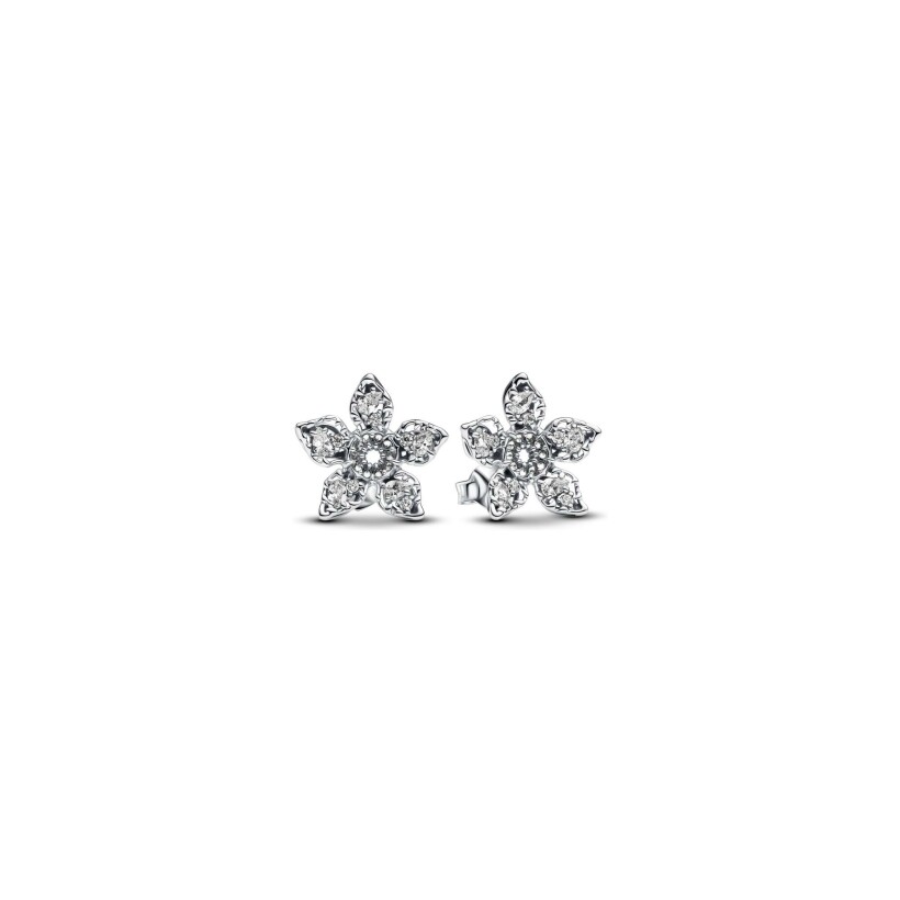 Boucles d'oreilles Stranger Things X Pandora Démogorgon en argent et oxydes de zirconium