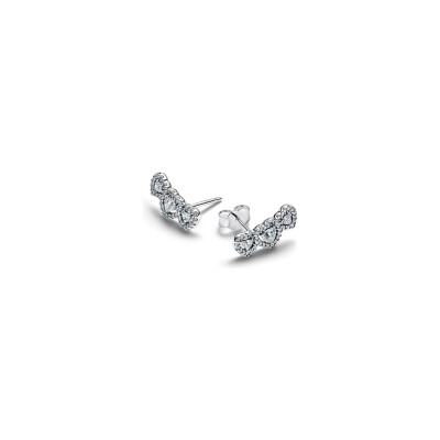 Boucles d'oreilles Pandora Timeless en argent et oxyde de zirconium