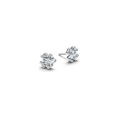 Boucles d'oreilles Pandora Timeless Trèfle à Quatre Feuilles Scintillantes en argent et oxydes de zirconium