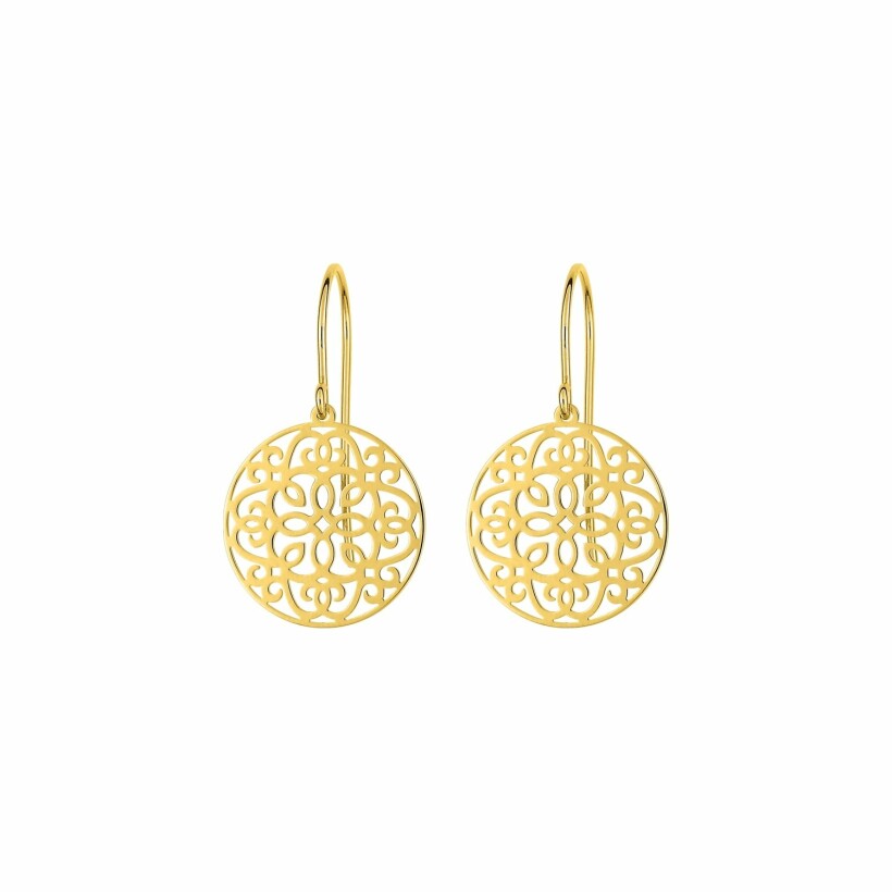 Boucles d'oreilles crochet en or jaune