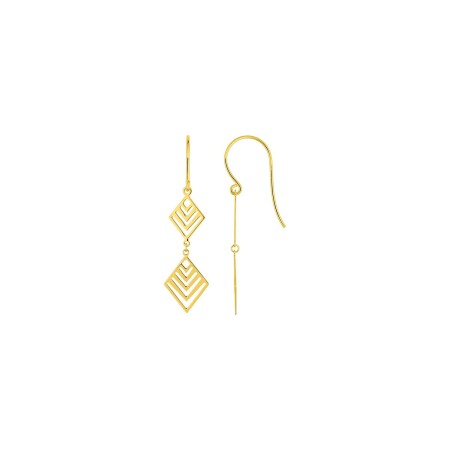 Boucles d'oreilles crochet en or jaune