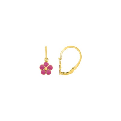 Boucles d'oreilles brisures en or jaune
