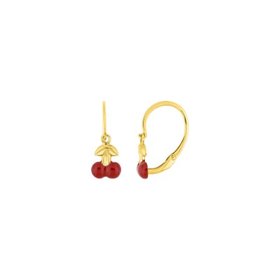 Boucles d'oreilles brisures en or jaune