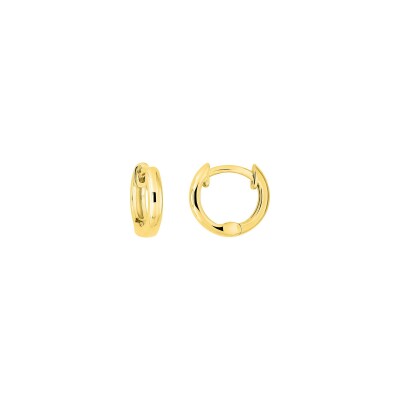 Boucles d'oreilles créoles en or jaune