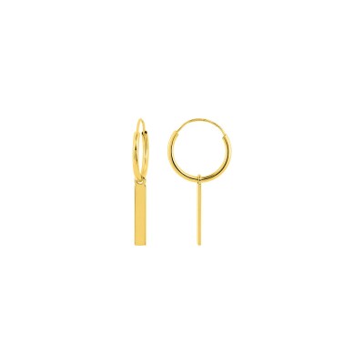 Boucles d'oreilles créoles en or jaune