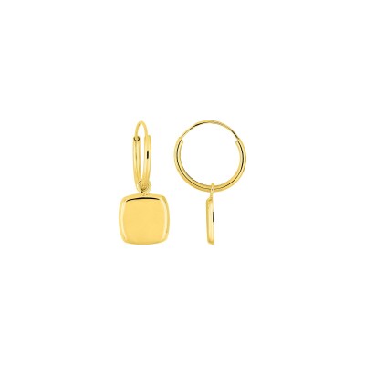 Boucles d'oreilles créoles en or jaune