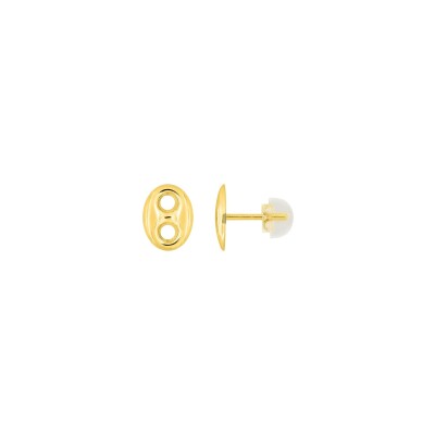 Clous d'oreilles en or jaune