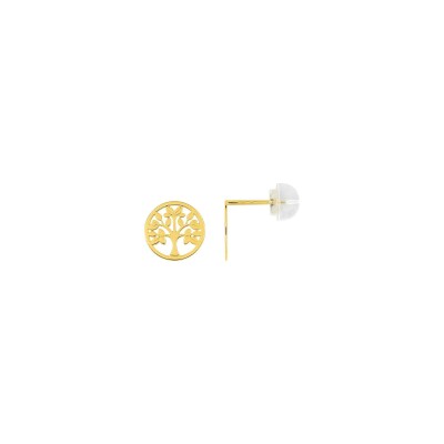 Clous d'oreilles en or jaune