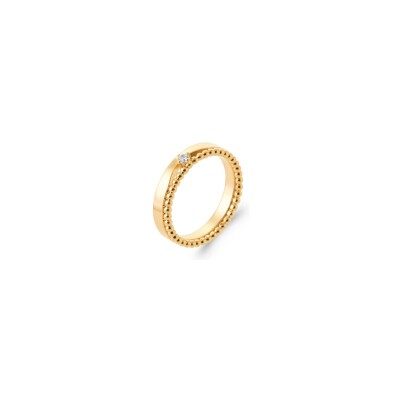 Bague en plaqué or et oxyde de zirconium