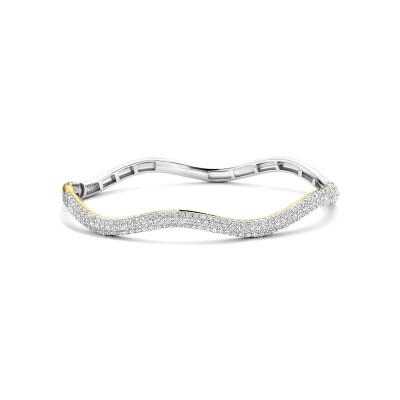 Bracelet Ti Sento en argent effet vague 