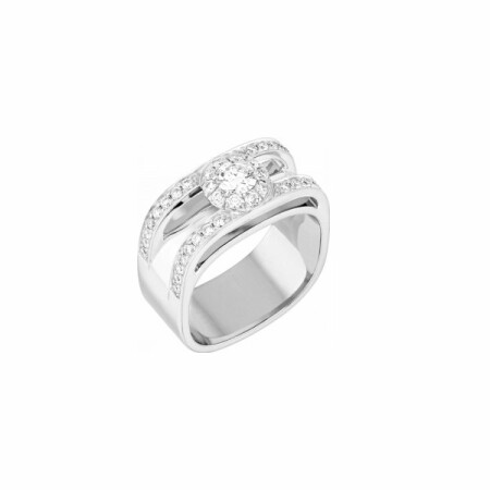 dinh van Capucine ring, white gold, diamonds