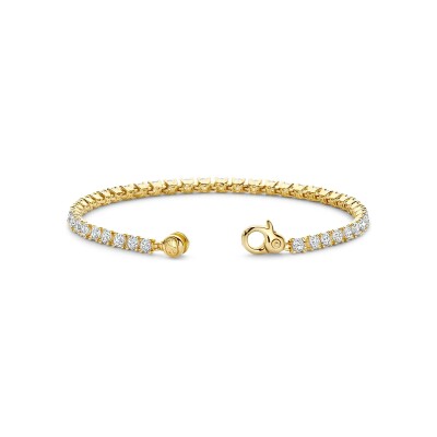 Bracelet Ti Sento en argent doré et oxyde de zirconium
