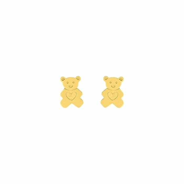 Boucles d'oreilles clous à vis en or jaune