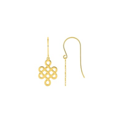 Boucles d'oreilles crochet en or jaune