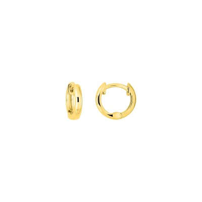 Boucles d'oreilles créoles en or jaune