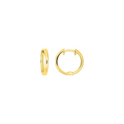 Boucles d'oreilles créoles en or jaune