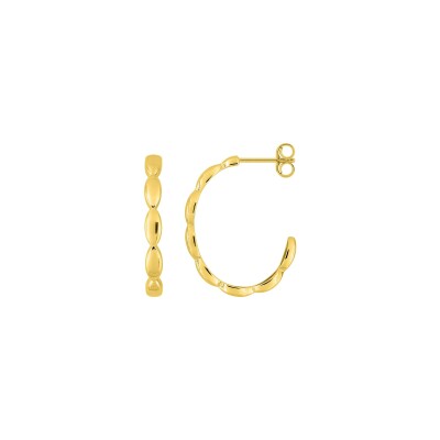Boucles d'oreilles créoles en or jaune
