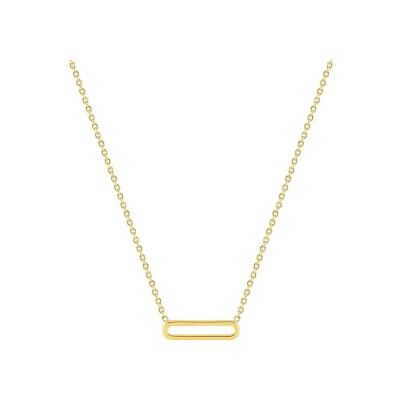 Collier motif horizontal en or jaune