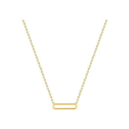 Collier motif horizontal en or jaune