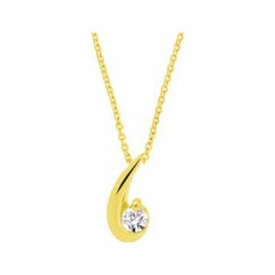 Collier en or jaune et diamant de 0.05ct