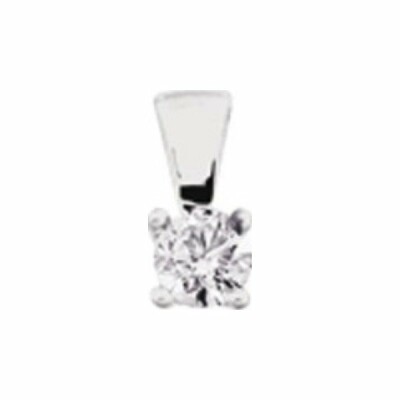 Pendentif en or blanc et diamant de 0.14ct