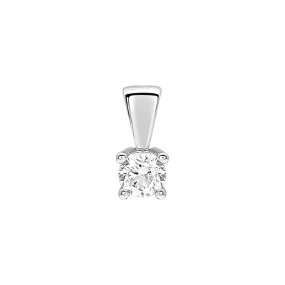 Pendentif en or blanc et diamant de 0.23ct