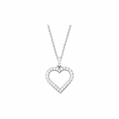 Collier en or blanc et diamants de 0.26ct