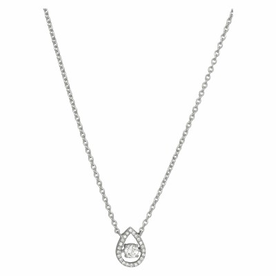 Collier en or blanc et diamants de 0.12ct