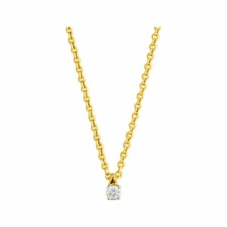 Collier en or jaune et diamant de 0.04ct