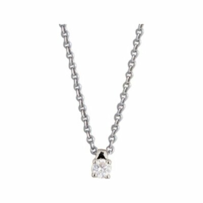 Collier en or blanc et diamants de 0.08ct