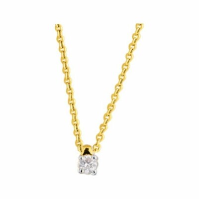 Collier en or jaune et diamants