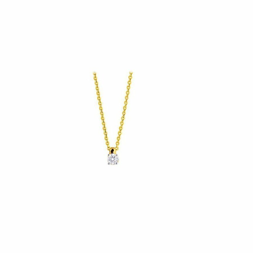 Collier en or jaune et diamant de 0.14ct