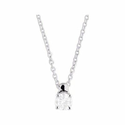 Collier en or blanc et diamant de 0.18ct