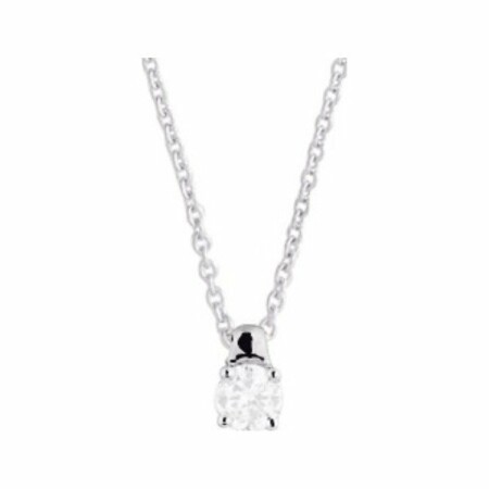 Collier en or blanc et diamant de 0.18ct