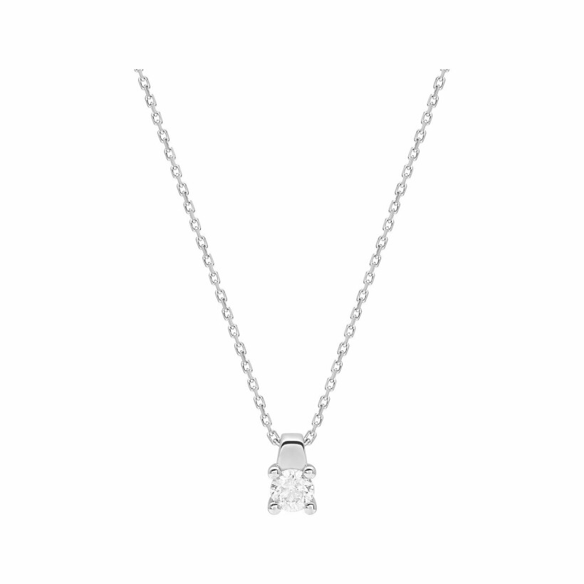 Collier en or blanc et diamants de 0.23ct