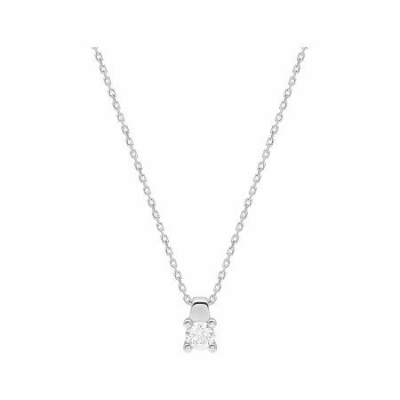 Collier en or blanc et diamants de 0.23ct