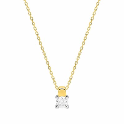 Collier en or jaune et diamant