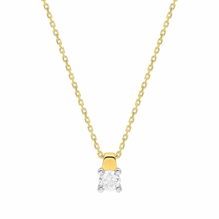 Collier en or jaune et diamant