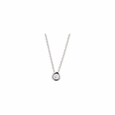 Collier en or blanc et diamants de 0.08ct