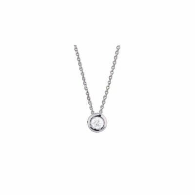 Collier en or blanc et diamants de 0.18ct