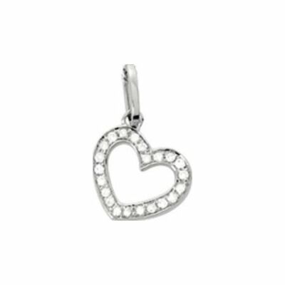 Pendentif en or blanc et diamants